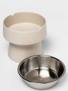 Elevated Dog Bowl Boots & Barkley™ -Gray